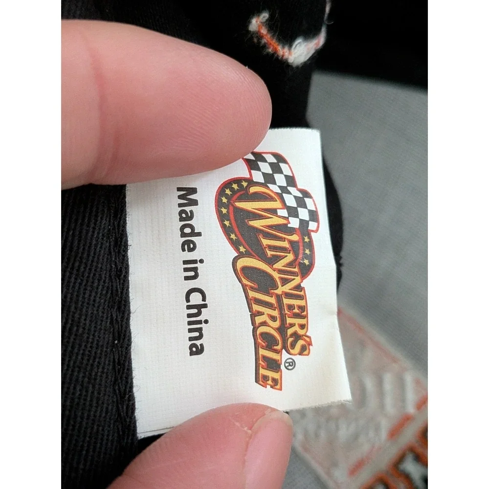 Tony Stewart Home Depot Hat Adjustable Winner Circle Black & Orange Joe Gibbs‎